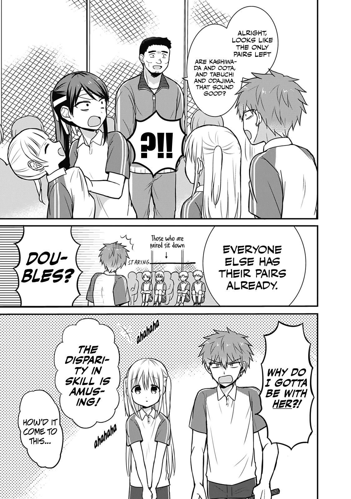 Expressionless Face Girl and Emotional Face Boy Chapter 24 page 3 - Chapter 24: Kashiwada-san and Oota-kun Play Tennis