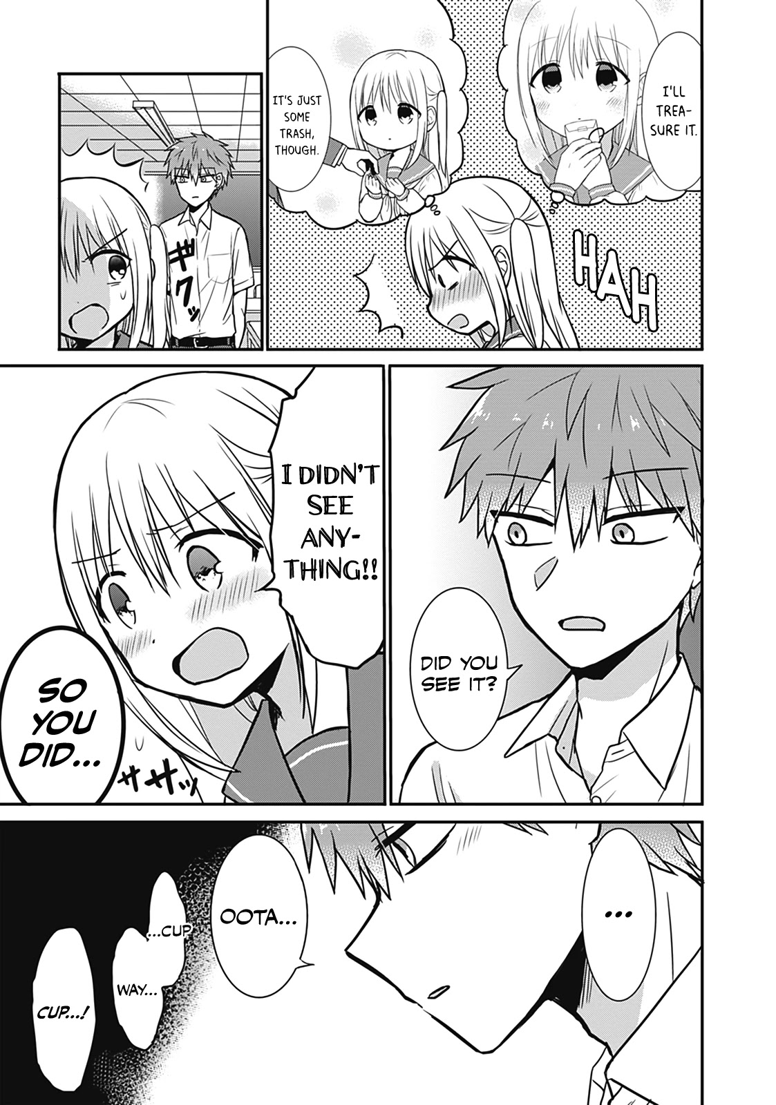 Expressionless Face Girl and Emotional Face Boy Chapter 25.5 page 9 - Chapter 25.5: Kashiwada-san and Oota-kun Swap Bodies