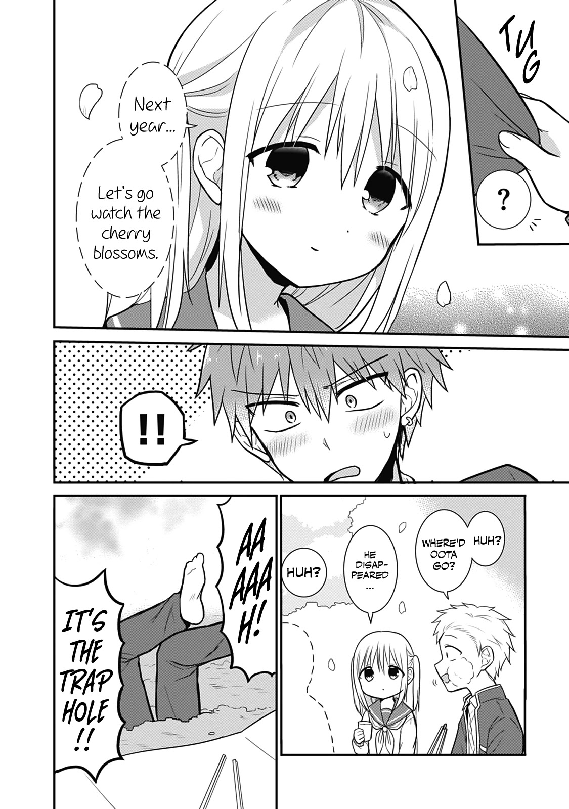 Expressionless Face Girl and Emotional Face Boy Chapter 25 page 8 - Chapter 25: Kashiwada-san Viewing the Cherry Blossoms