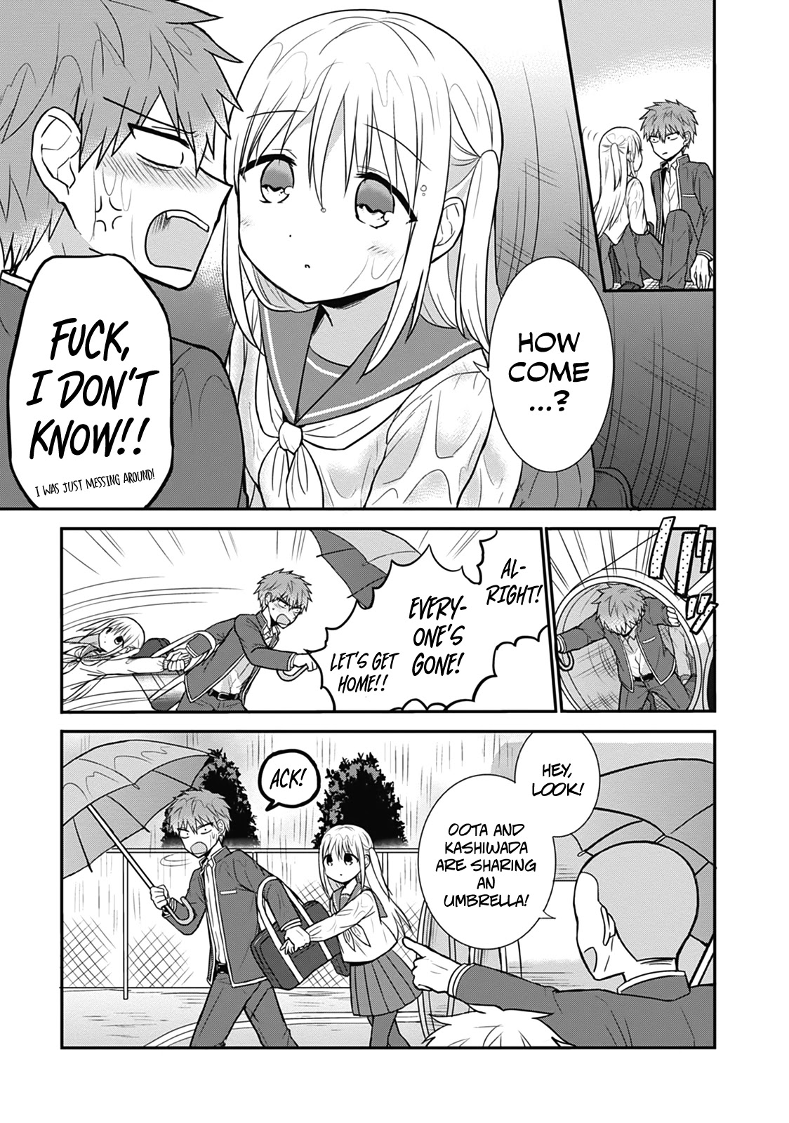 Expressionless Face Girl and Emotional Face Boy Chapter 26 page 10 - Chapter 26: Kashiwada-san, Oota-kun, and the Umbrella