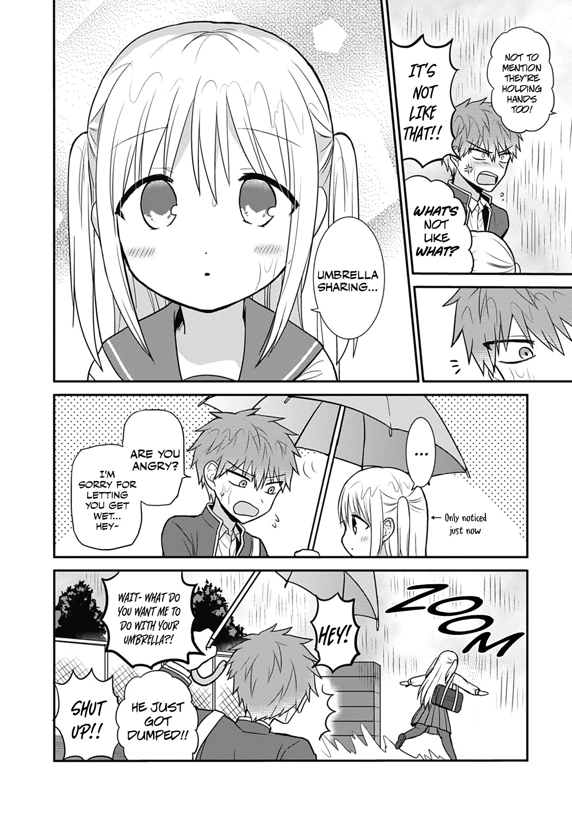 Expressionless Face Girl and Emotional Face Boy Chapter 26 page 11 - Chapter 26: Kashiwada-san, Oota-kun, and the Umbrella