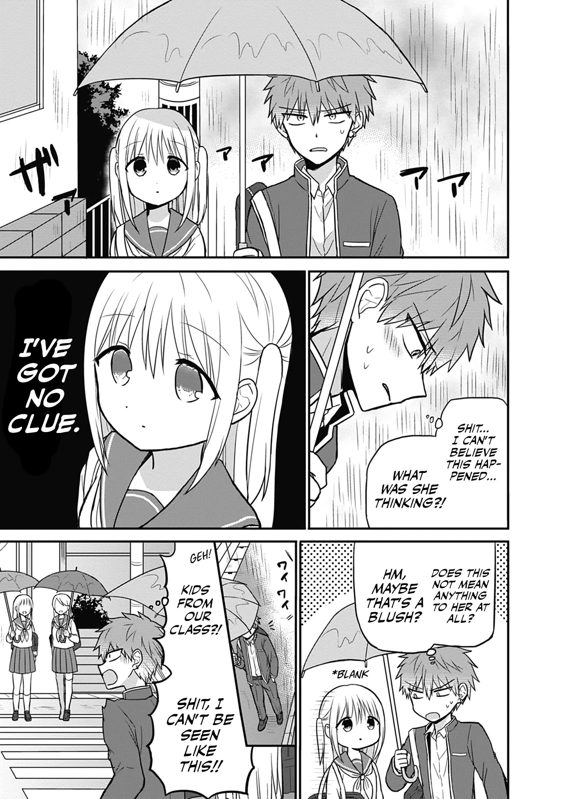 Expressionless Face Girl and Emotional Face Boy Chapter 26 page 6 - Chapter 26: Kashiwada-san, Oota-kun, and the Umbrella