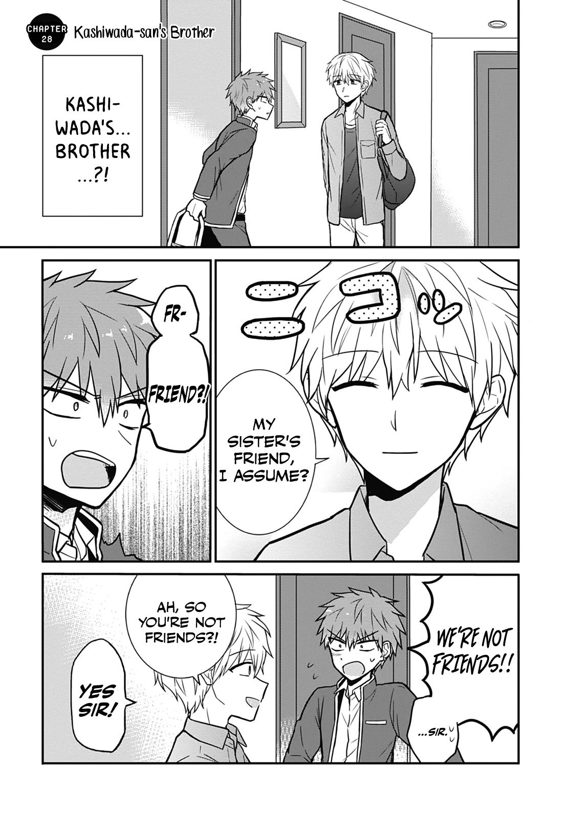 Expressionless Face Girl and Emotional Face Boy Chapter 28 page 2 - Chapter 28: Kashiwada-san's Brother