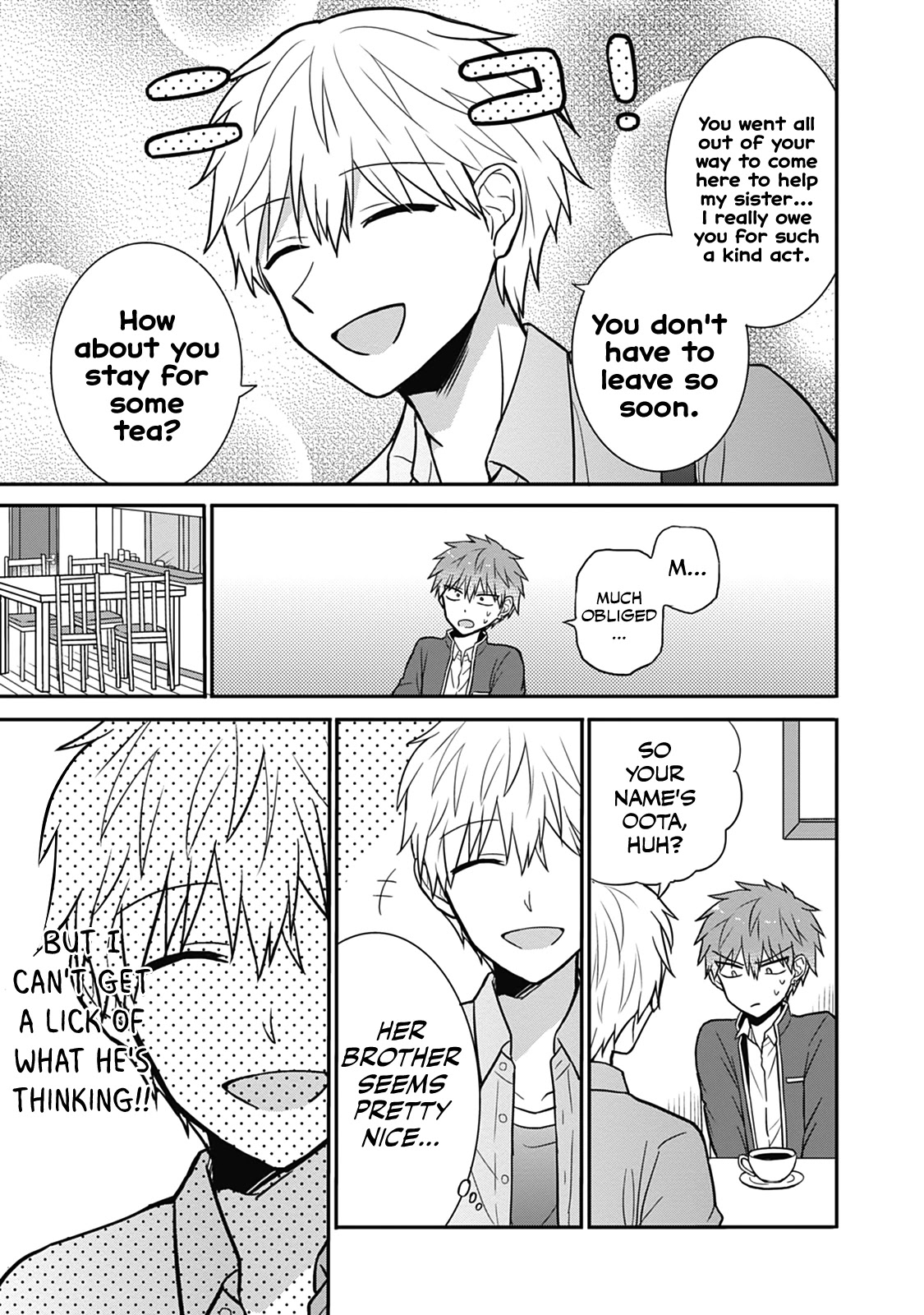 Expressionless Face Girl and Emotional Face Boy Chapter 28 page 4 - Chapter 28: Kashiwada-san's Brother