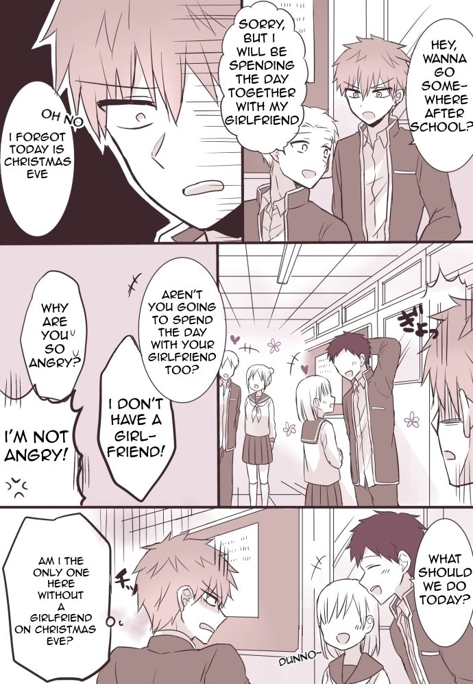 Expressionless Face Girl and Emotional Face Boy Chapter 3.5 page 1 - Chapter 3.5: Christmas present (Pixiv)