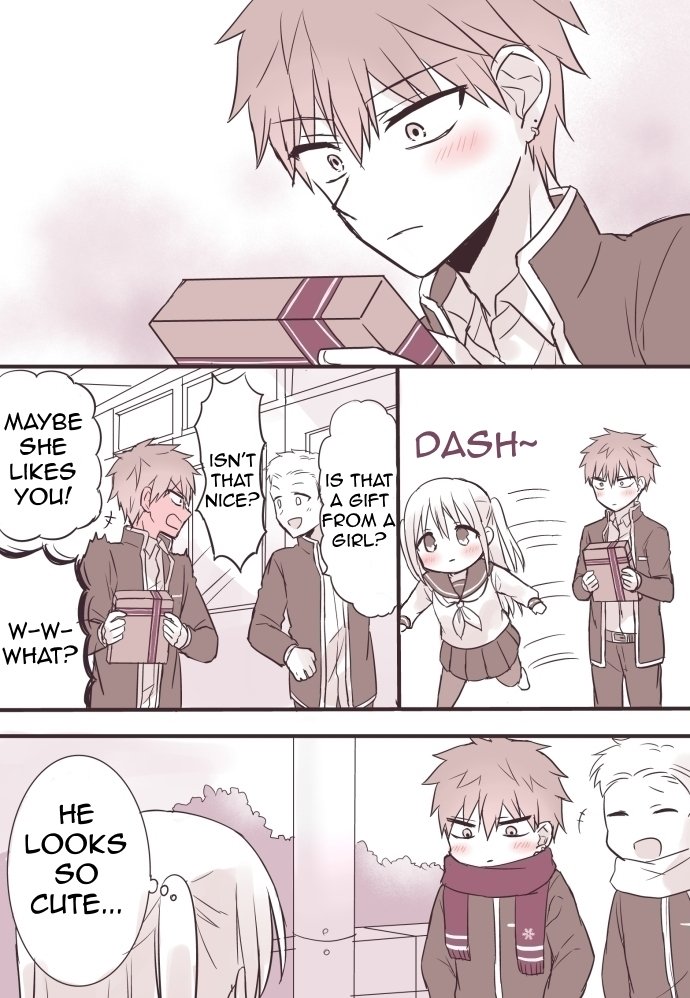 Expressionless Face Girl and Emotional Face Boy Chapter 3.5 page 4 - Chapter 3.5: Christmas present (Pixiv)