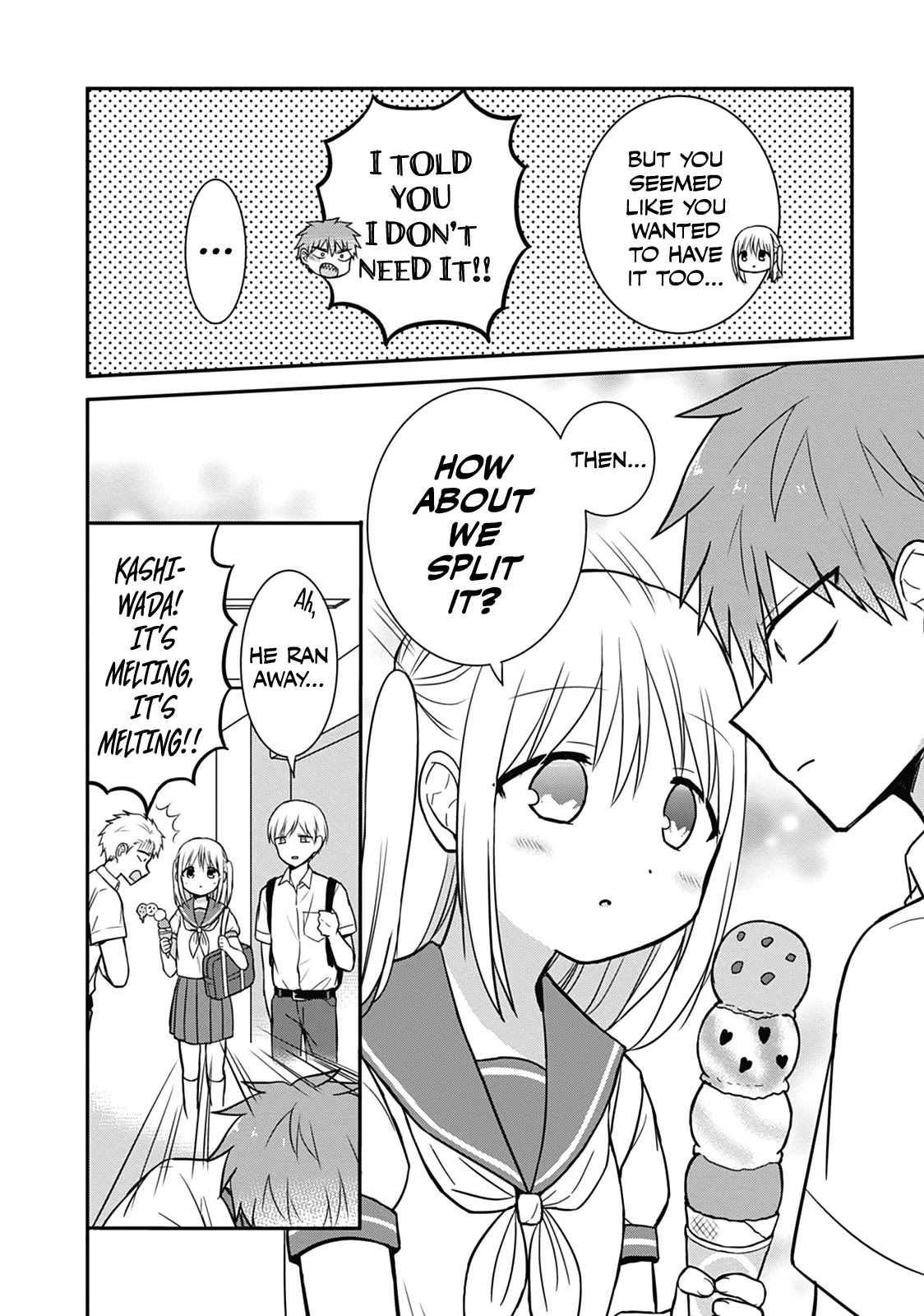Expressionless Face Girl and Emotional Face Boy Chapter 30 page 10 - Chapter 30: Kashiwada-san, Oota-kun, and Ice Cream