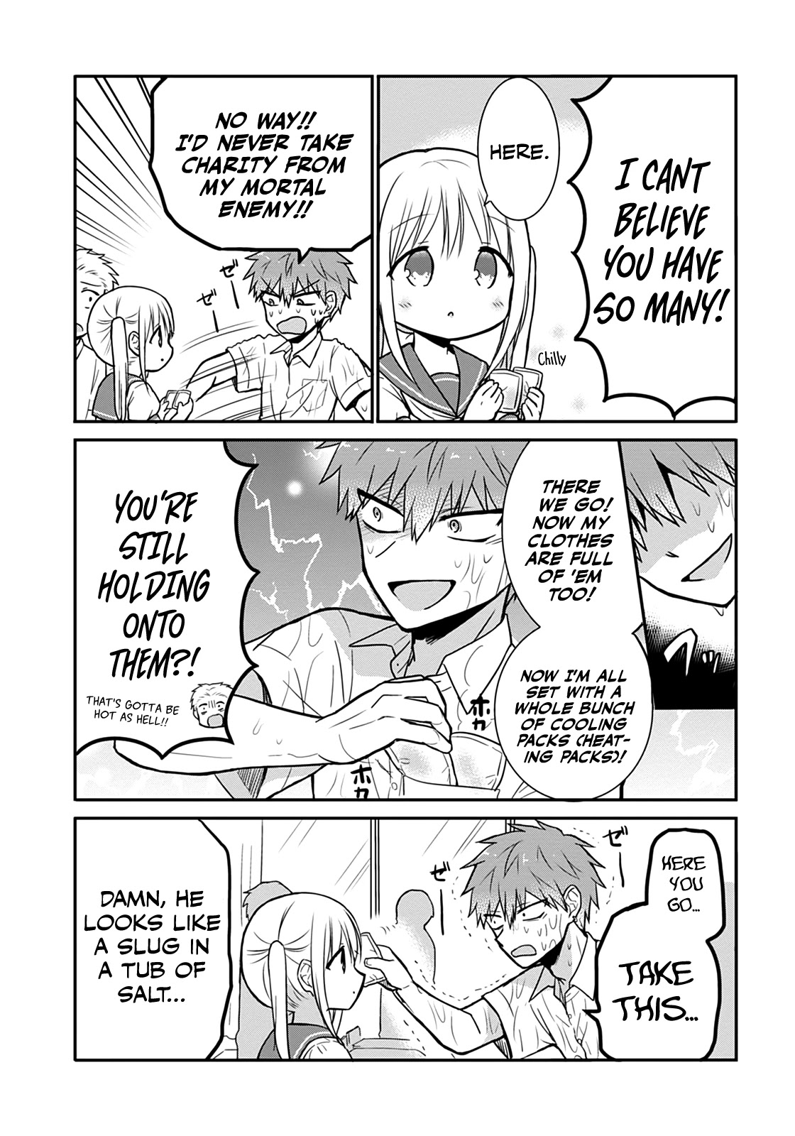 Expressionless Face Girl and Emotional Face Boy Chapter 32 page 7 - Chapter 32: Kashiwada-san, Oota-kun, and the Heat Wave