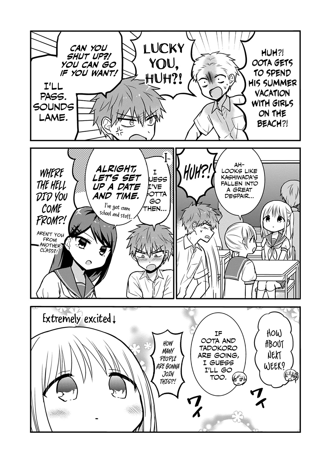 Expressionless Face Girl and Emotional Face Boy Chapter 33 page 3 - Chapter 33: Kashiwada-san and the Swimsuit