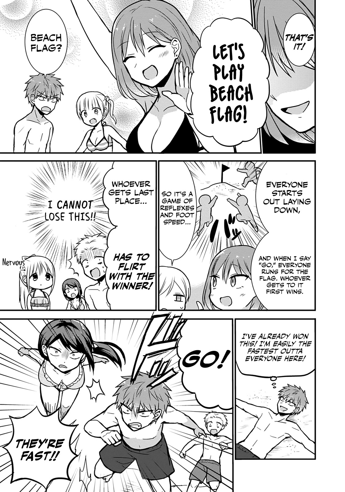 Expressionless Face Girl and Emotional Face Boy Chapter 34 page 8 - Chapter 34: Kashiwada-san, Oota-kun, and the Beach