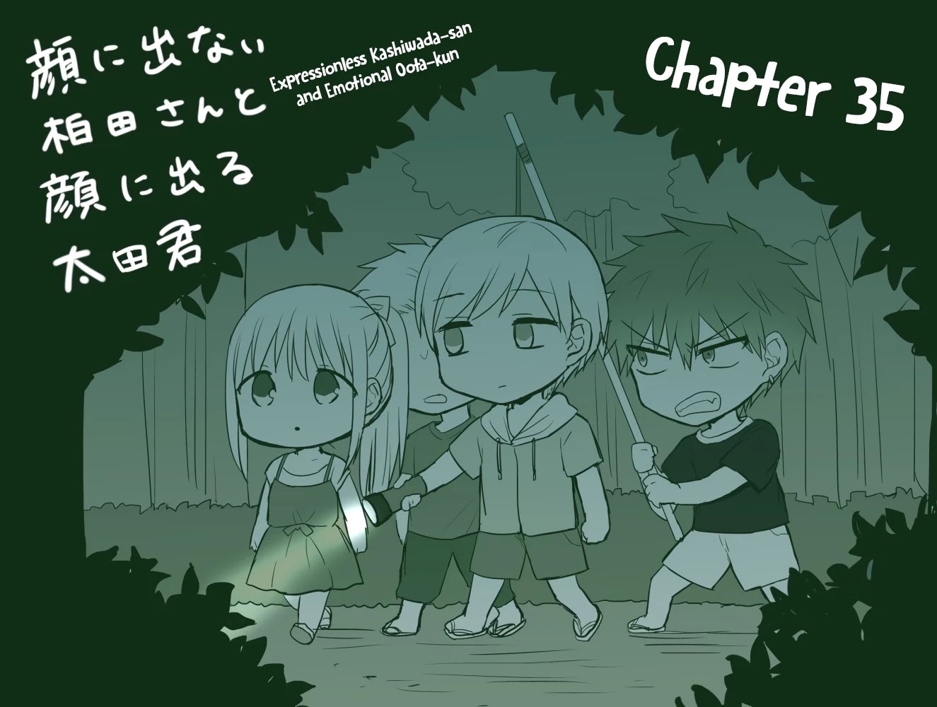 Expressionless Face Girl and Emotional Face Boy Chapter 35 page 1 - Chapter 35: Kashiwada-san and the Test of Courage