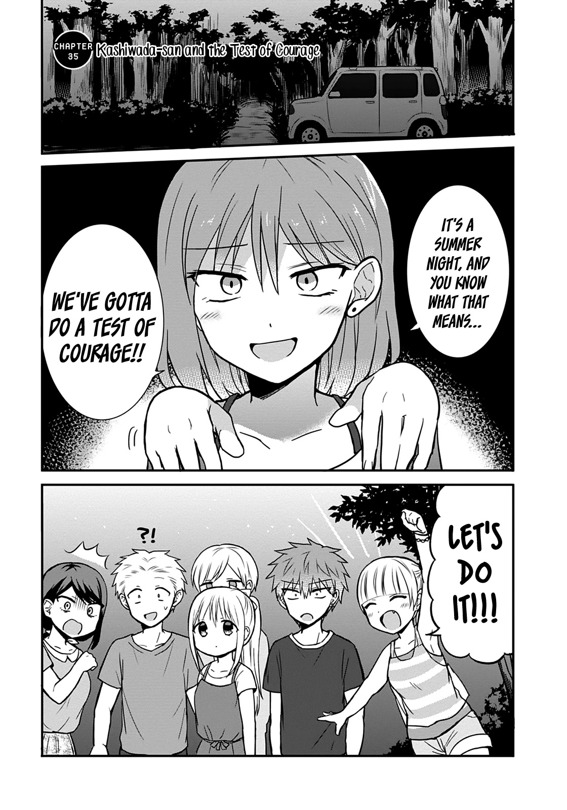 Expressionless Face Girl and Emotional Face Boy Chapter 35 page 2 - Chapter 35: Kashiwada-san and the Test of Courage