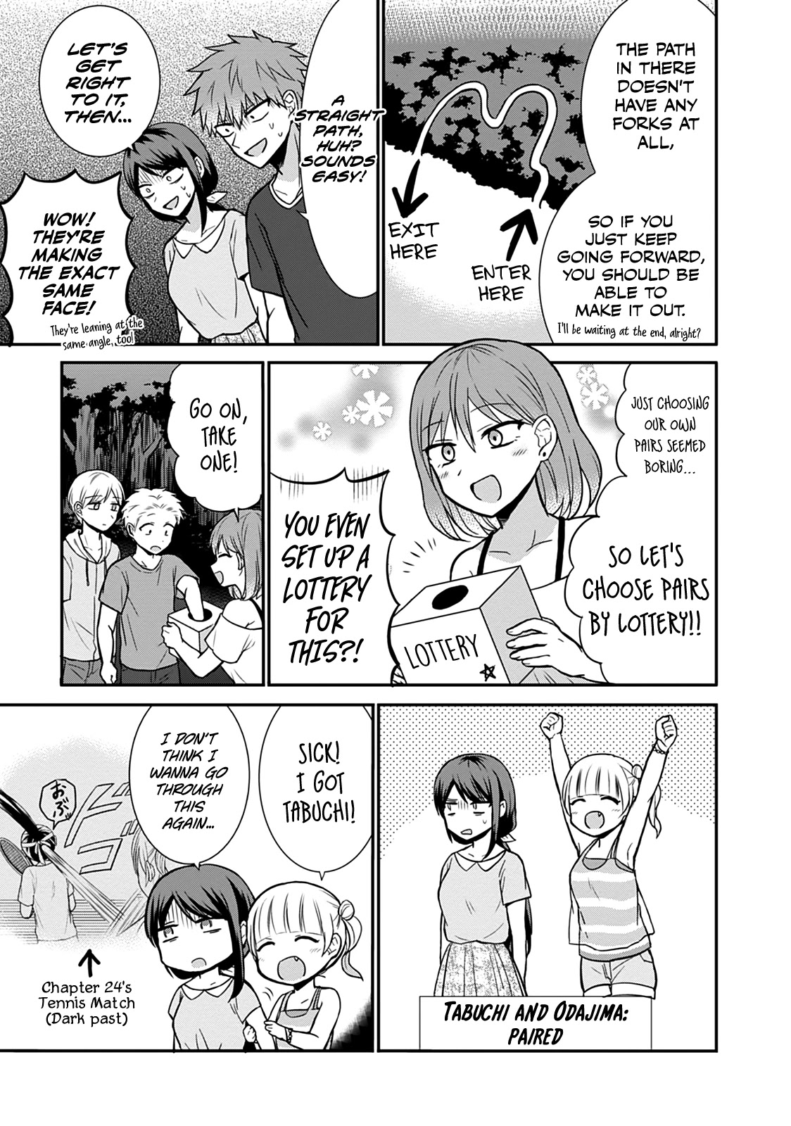 Expressionless Face Girl and Emotional Face Boy Chapter 35 page 4 - Chapter 35: Kashiwada-san and the Test of Courage
