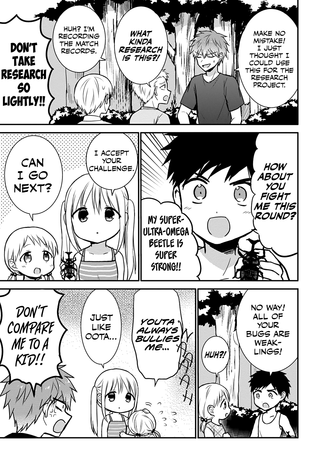 Expressionless Face Girl and Emotional Face Boy Chapter 36 page 4 - Chapter 36: Kashiwada-san and Oota-kun Catch Bugs