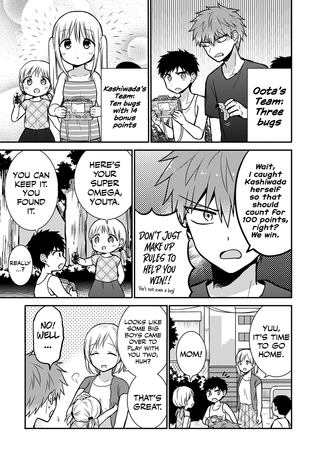 Expressionless Face Girl and Emotional Face Boy Chapter 36 page 8 - Chapter 36: Kashiwada-san and Oota-kun Catch Bugs