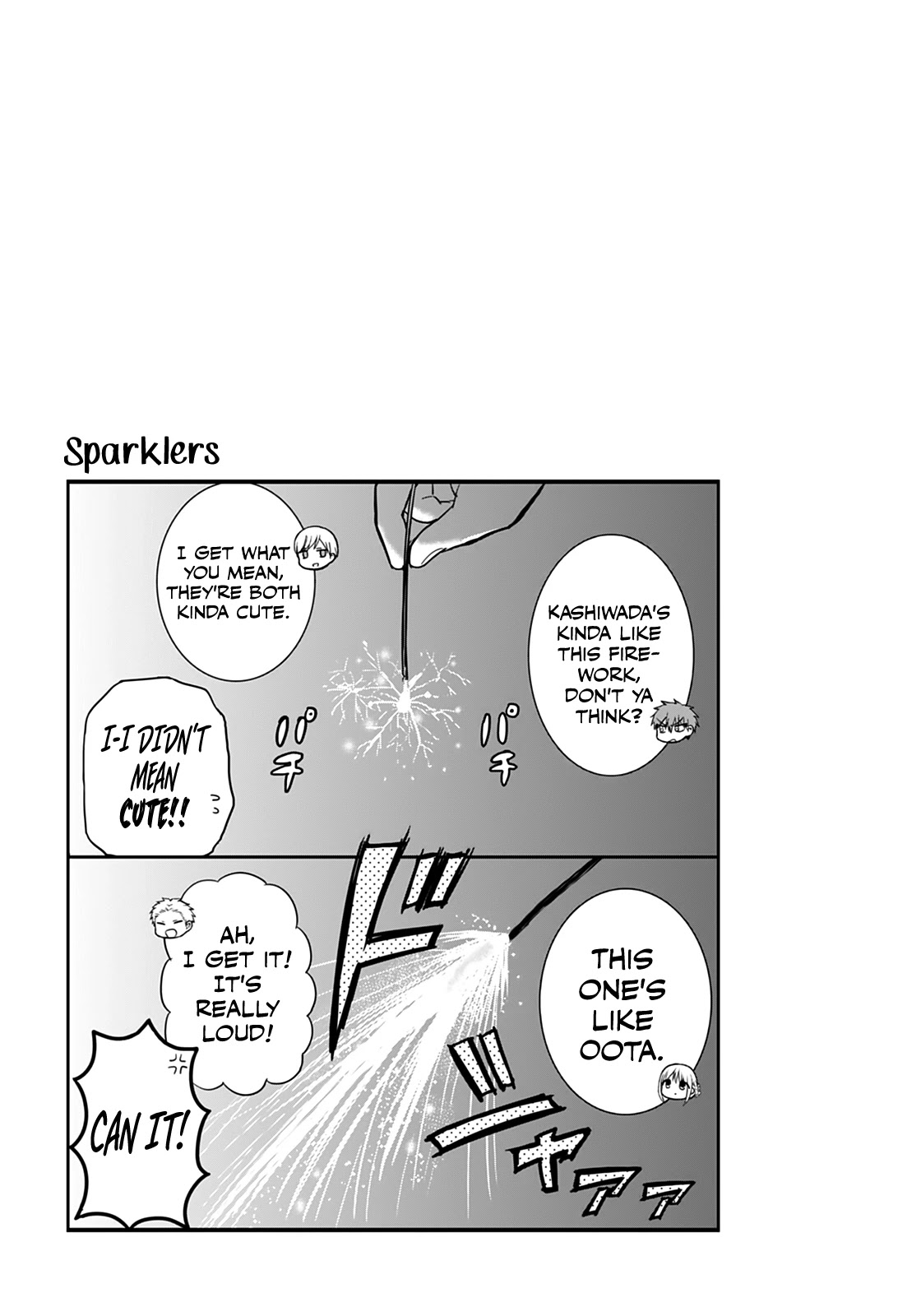 Expressionless Face Girl and Emotional Face Boy Chapter 37 page 13 - Chapter 37: Kashiwada-san, Oota-kun, and Fireworks