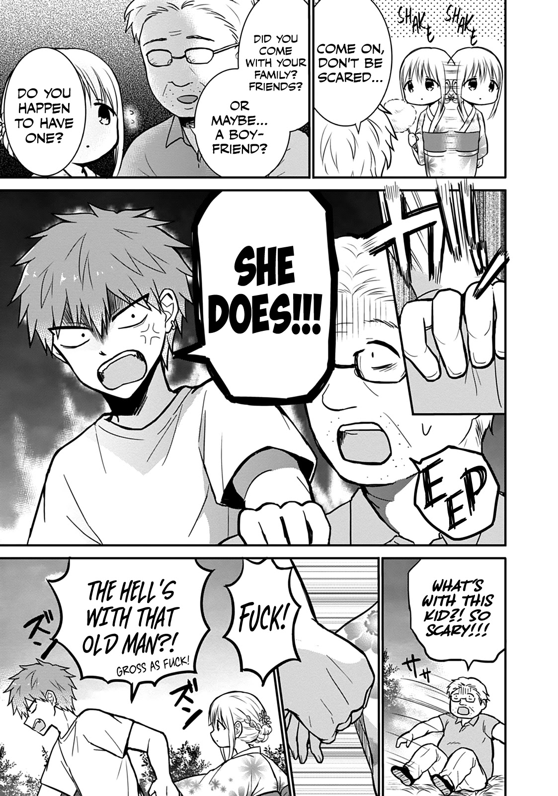 Expressionless Face Girl and Emotional Face Boy Chapter 37 page 9 - Chapter 37: Kashiwada-san, Oota-kun, and Fireworks
