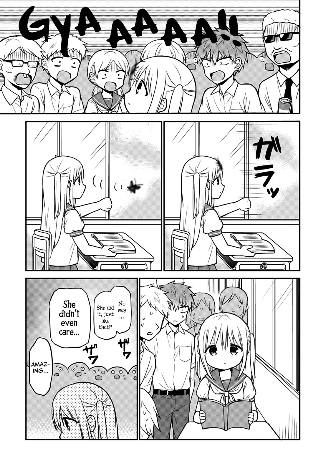 Expressionless Face Girl and Emotional Face Boy Chapter 38 page 11 - Chapter 38: Oota-kun and the Cockroach Scandal