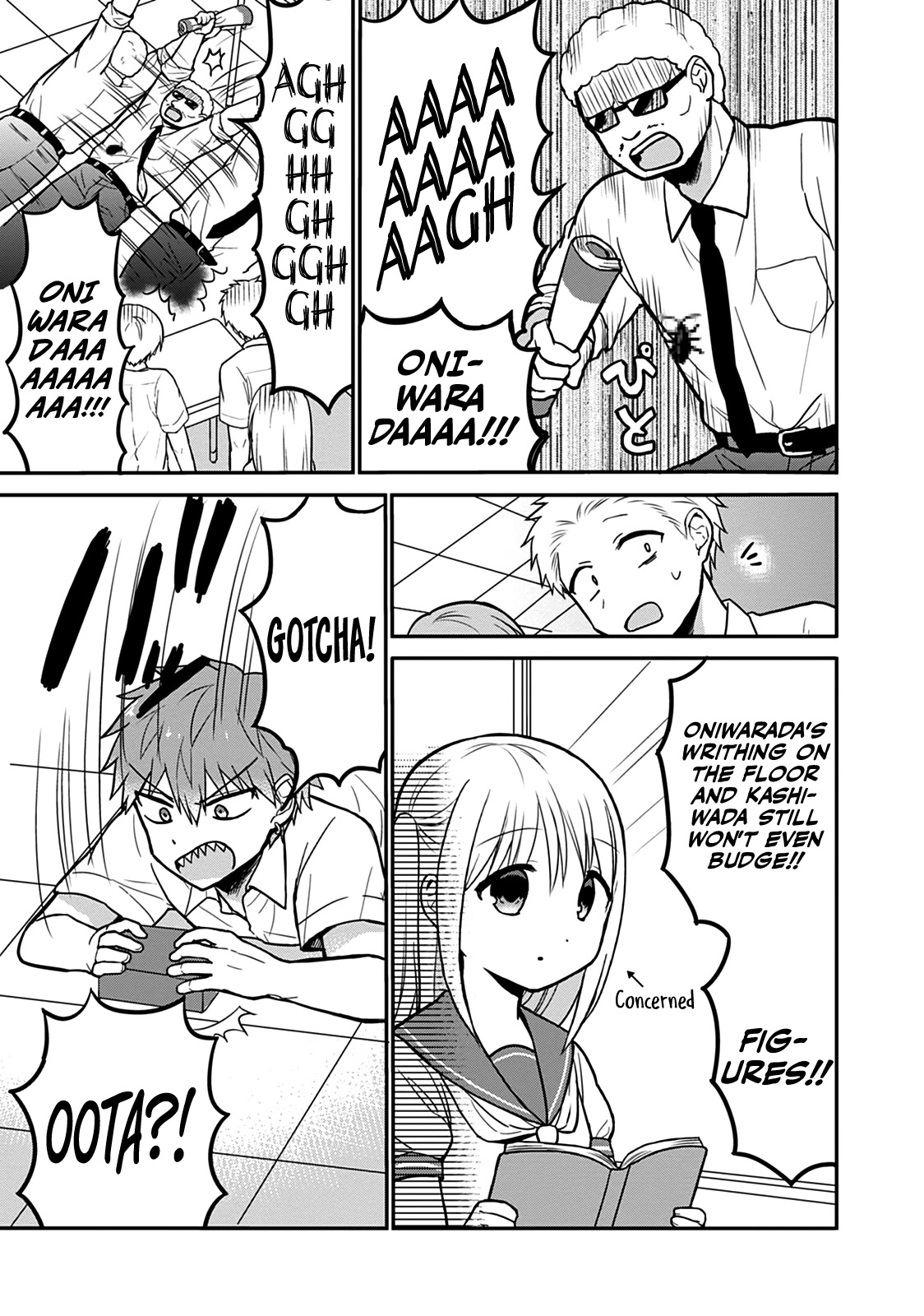 Expressionless Face Girl and Emotional Face Boy Chapter 38 page 9 - Chapter 38: Oota-kun and the Cockroach Scandal
