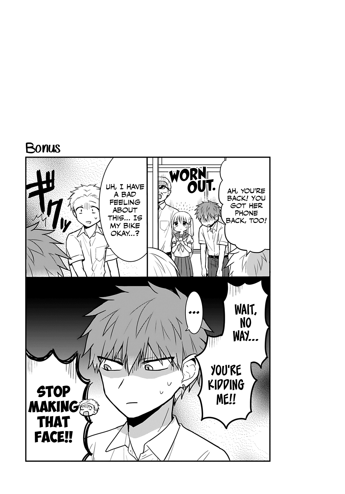 Expressionless Face Girl and Emotional Face Boy Chapter 39 page 12 - Chapter 39: Kashiwada-san's Sweat