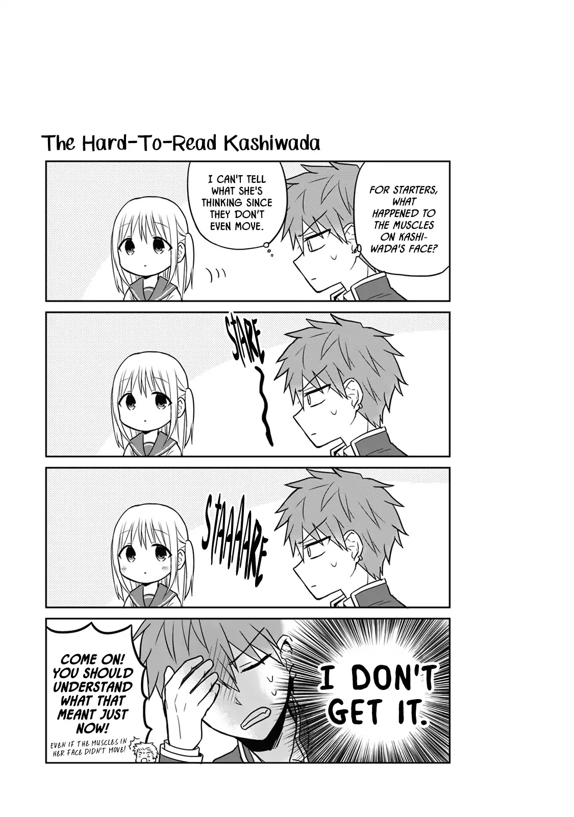 Expressionless Face Girl and Emotional Face Boy Chapter 4 page 9 - Chapter 4: Swimming with Kashiwada-san and Oota-kun