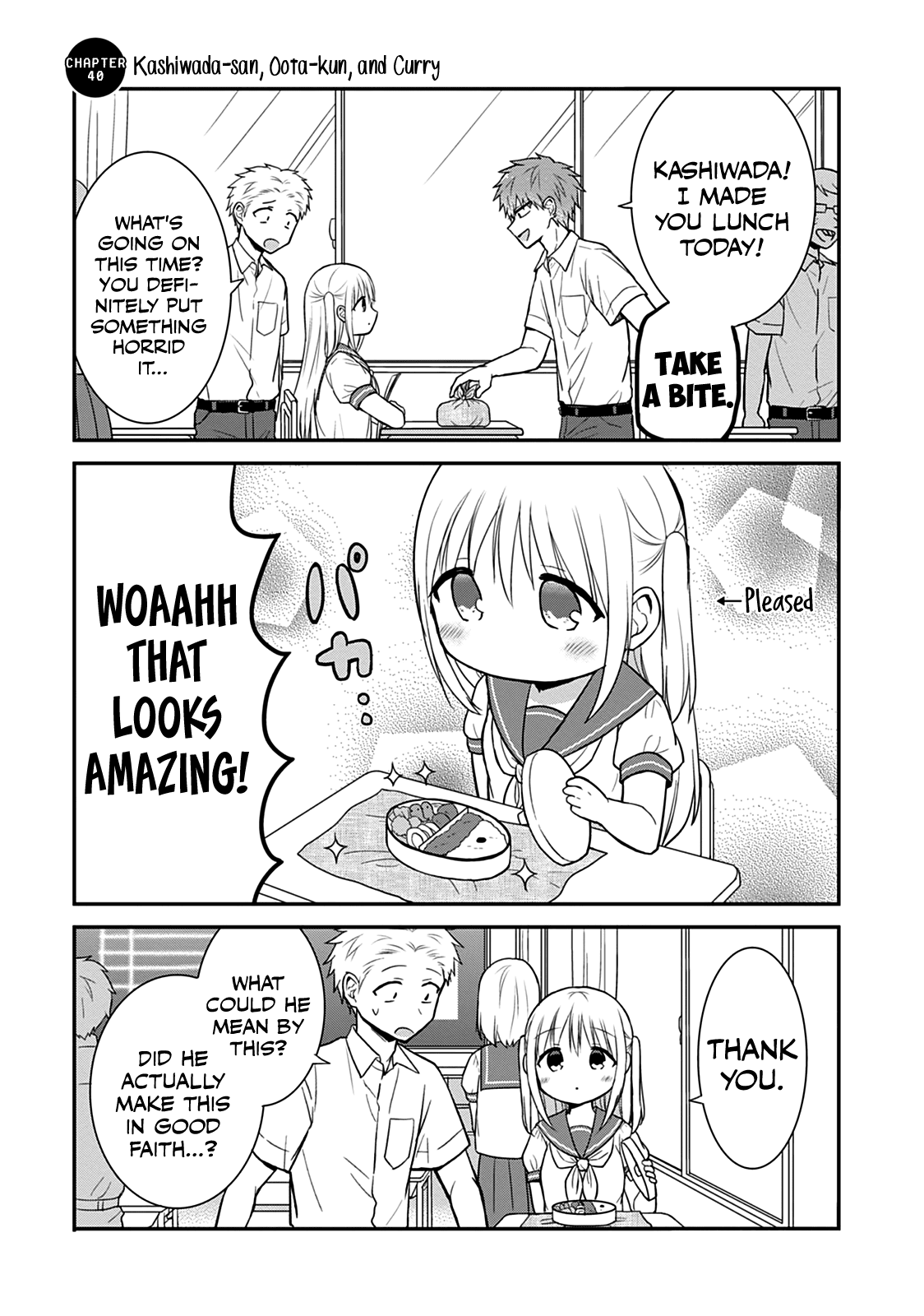 Expressionless Face Girl and Emotional Face Boy Chapter 40 page 2 - Chapter 40: Kashiwada-san, Oota-kun, and Curry