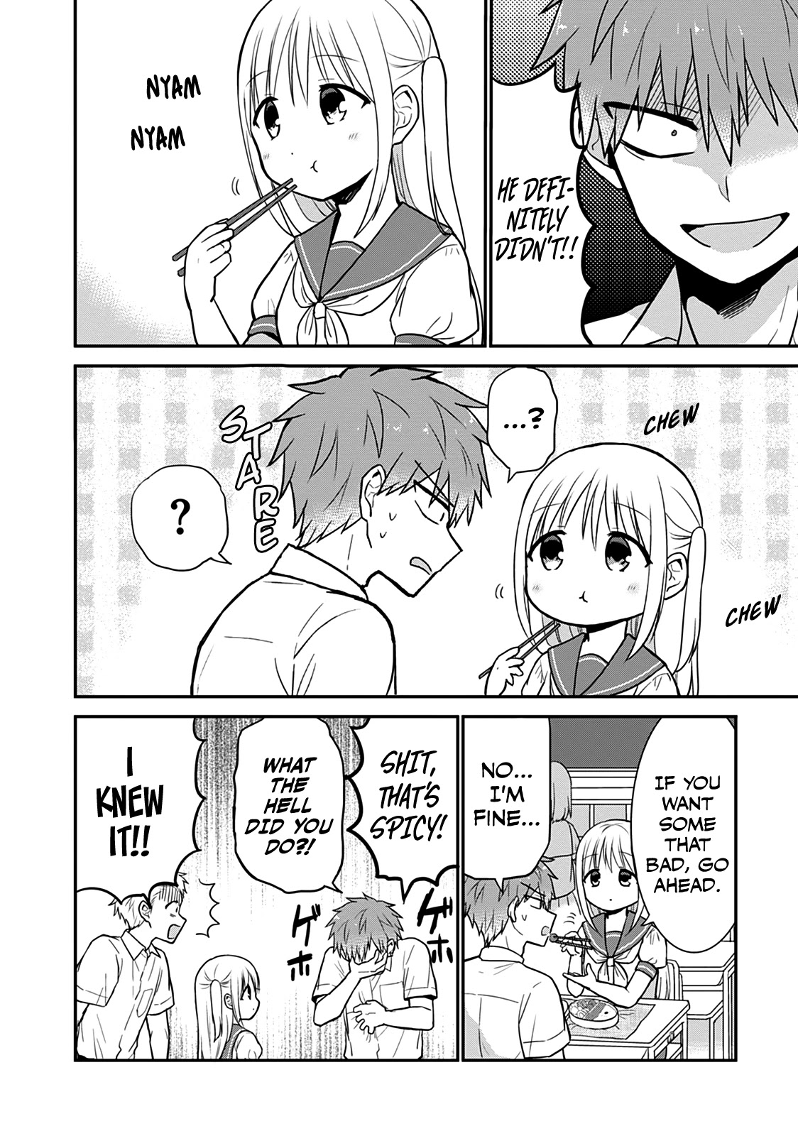 Expressionless Face Girl and Emotional Face Boy Chapter 40 page 3 - Chapter 40: Kashiwada-san, Oota-kun, and Curry