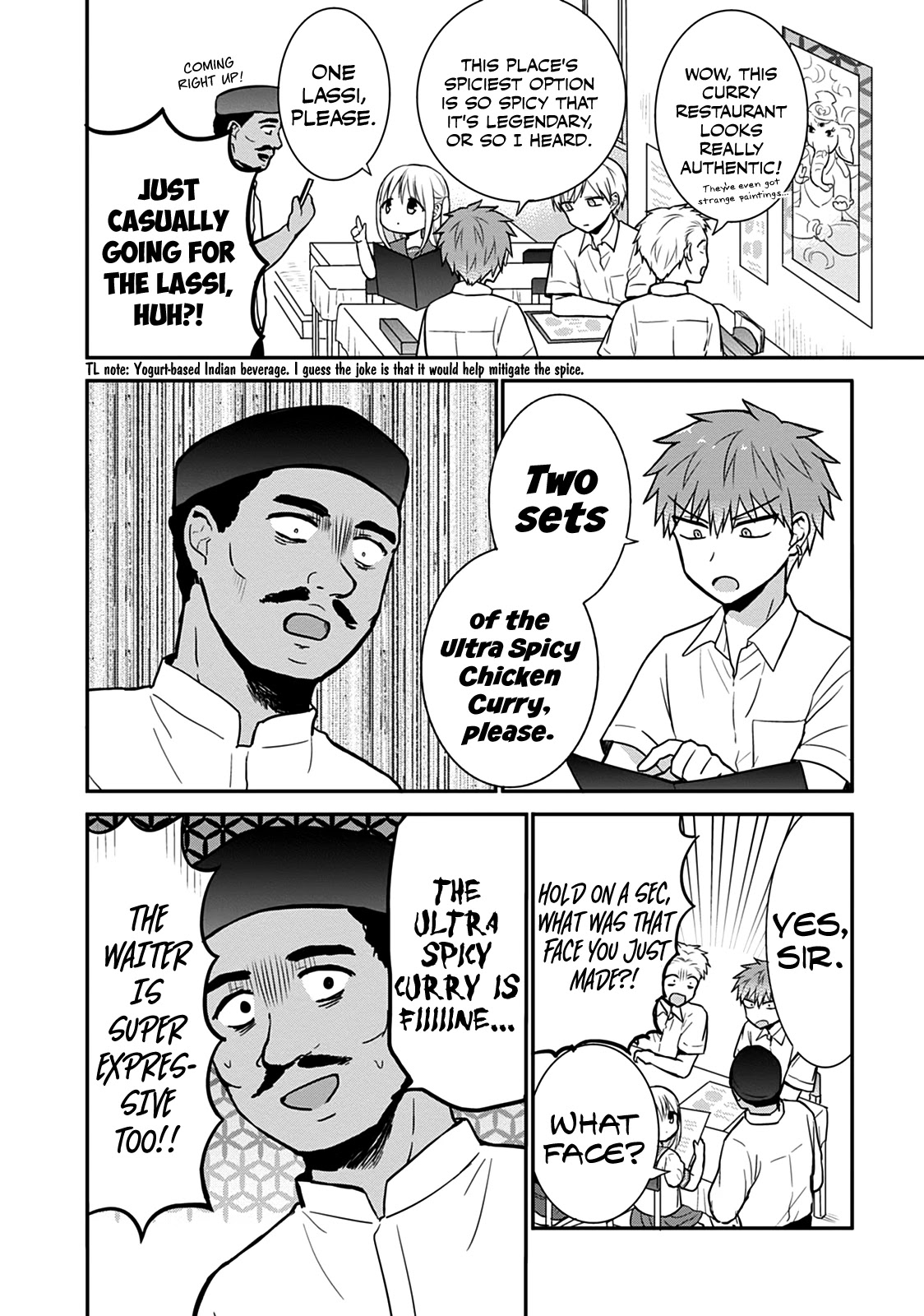 Expressionless Face Girl and Emotional Face Boy Chapter 40 page 5 - Chapter 40: Kashiwada-san, Oota-kun, and Curry