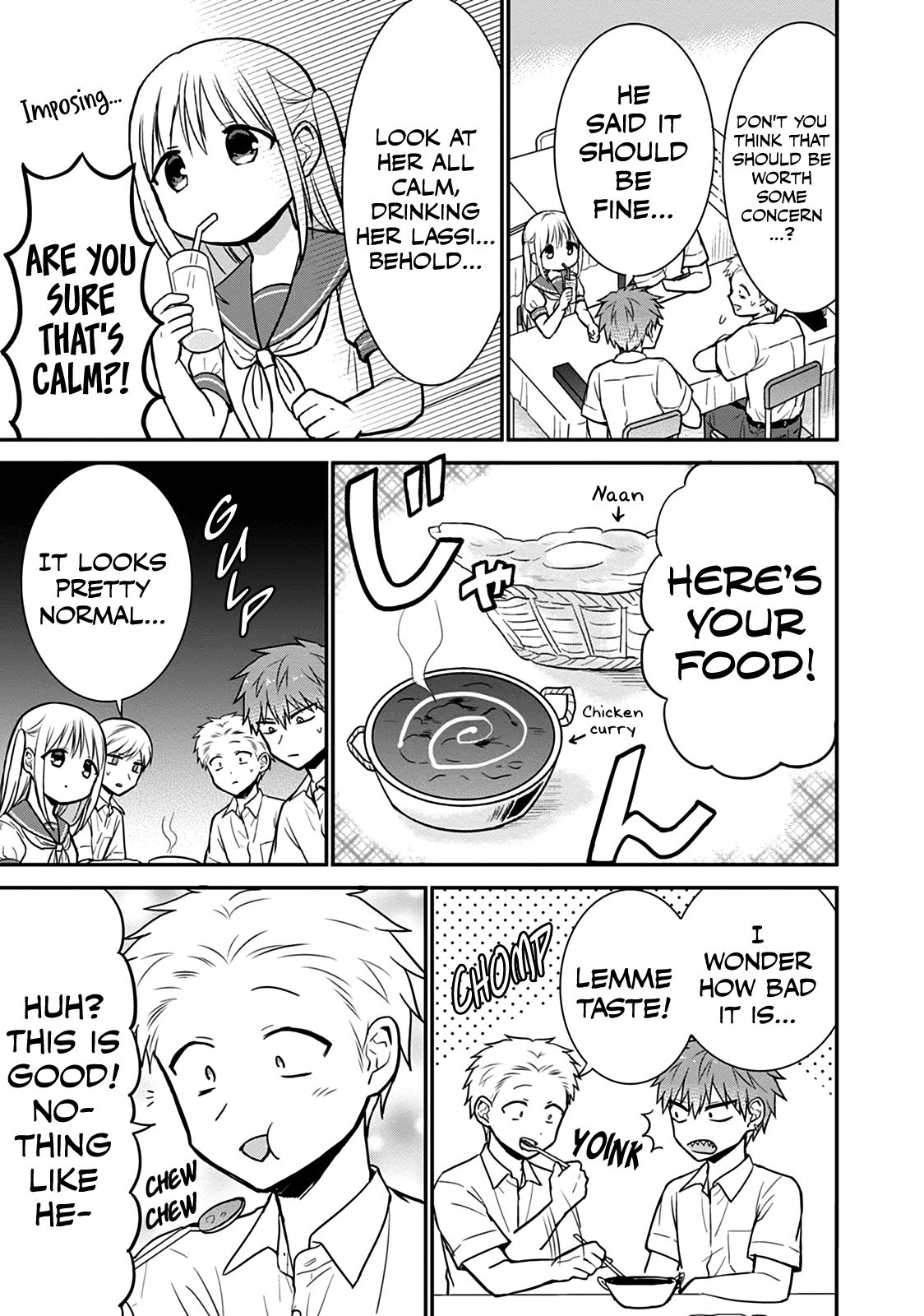 Expressionless Face Girl and Emotional Face Boy Chapter 40 page 6 - Chapter 40: Kashiwada-san, Oota-kun, and Curry