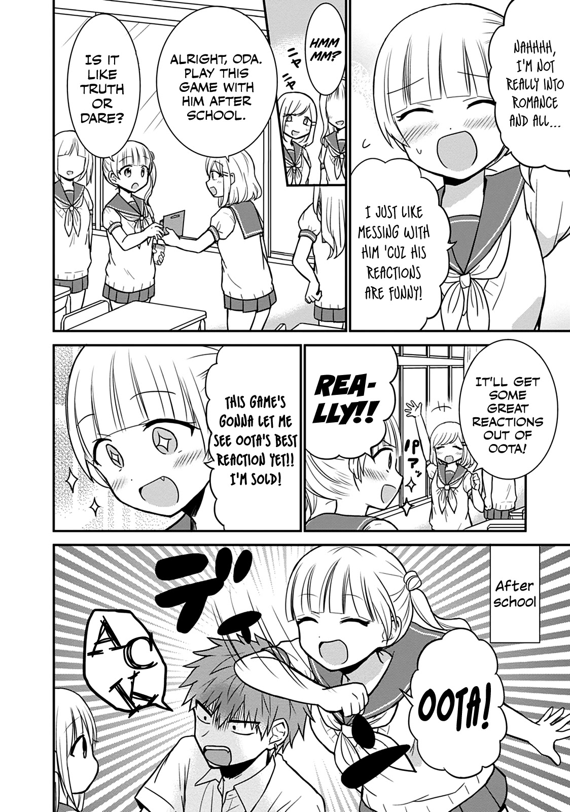Expressionless Face Girl and Emotional Face Boy Chapter 41 page 3 - Chapter 41: Odajima-san and the Punishment Game