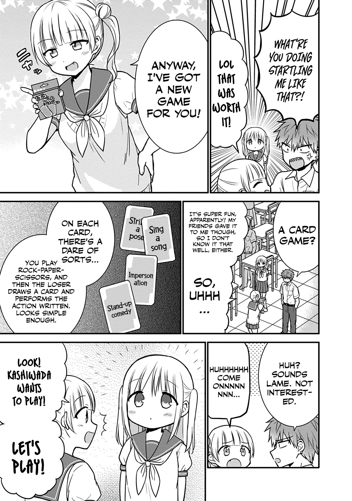 Expressionless Face Girl and Emotional Face Boy Chapter 41 page 4 - Chapter 41: Odajima-san and the Punishment Game