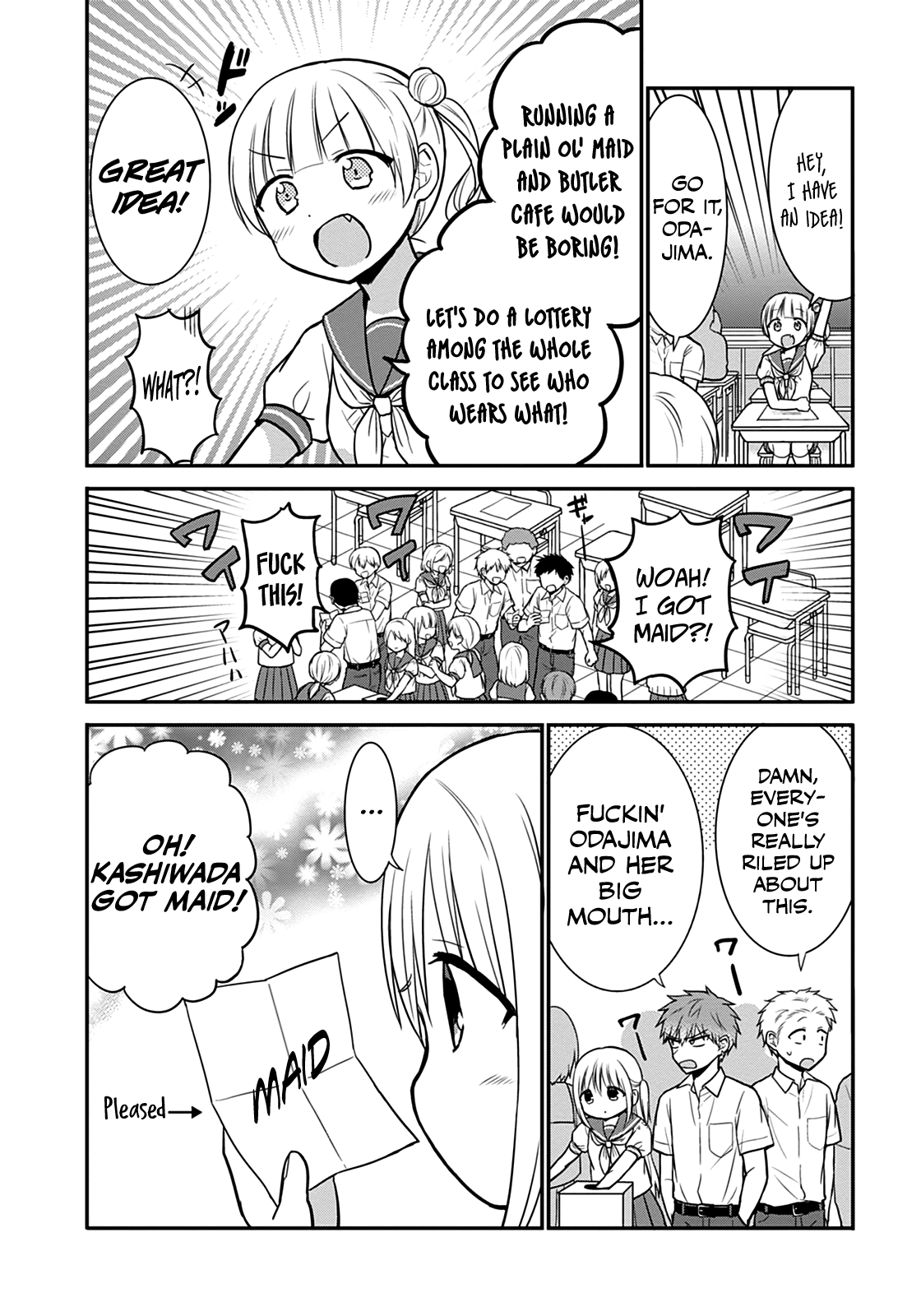 Expressionless Face Girl and Emotional Face Boy Chapter 42 page 3 - Chapter 42: Kashiwada-san and the Cultural Festival