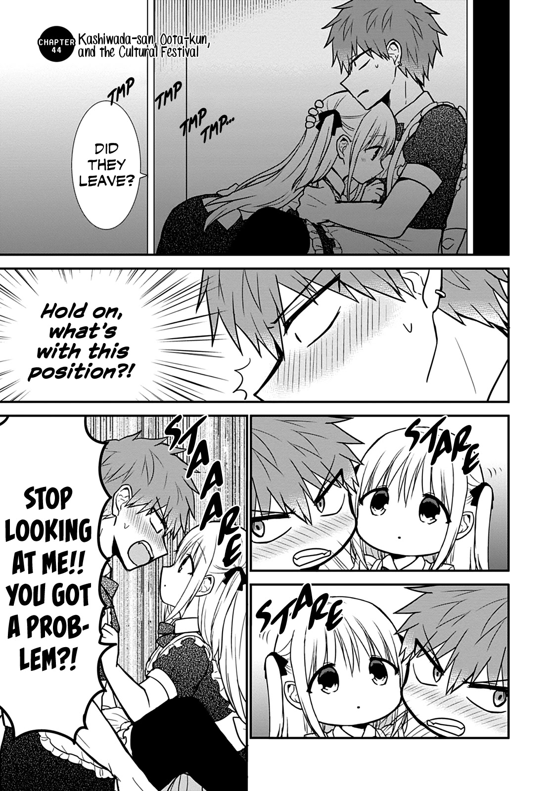 Expressionless Face Girl and Emotional Face Boy Chapter 44 page 2 - Chapter 44: Kashiwada-san, Oota-kun, and the Cultural Festival