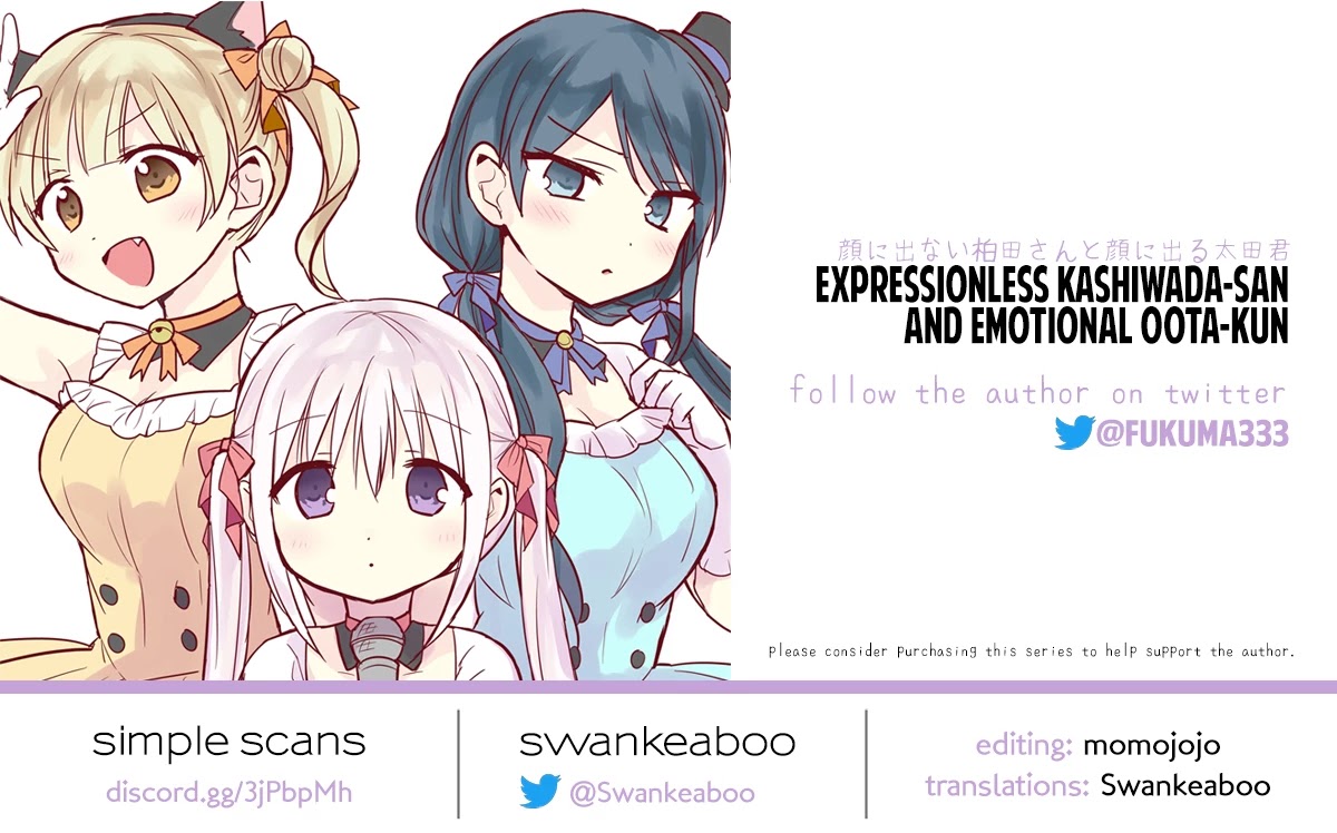 Expressionless Face Girl and Emotional Face Boy Chapter 45 page 12 - Chapter 45: Kashiwada-san, Oota-kun, and the Closing Ceremony