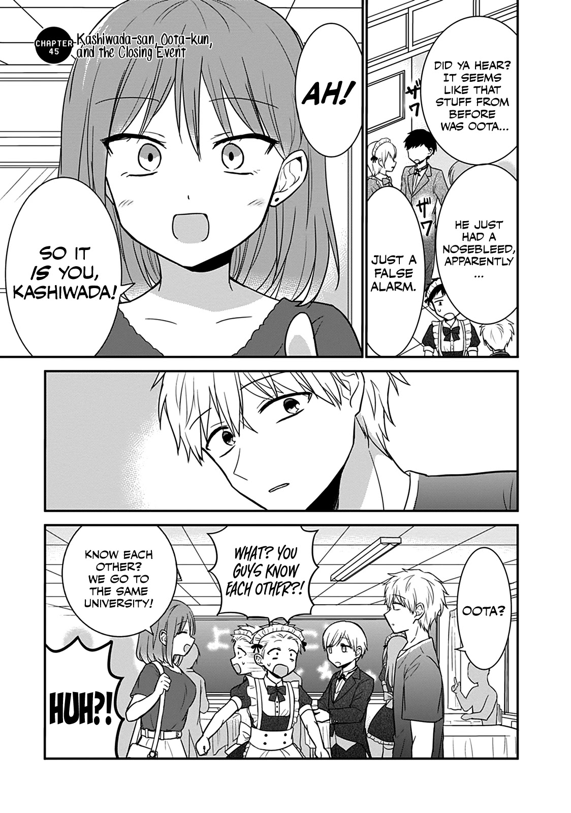 Expressionless Face Girl and Emotional Face Boy Chapter 45 page 2 - Chapter 45: Kashiwada-san, Oota-kun, and the Closing Ceremony