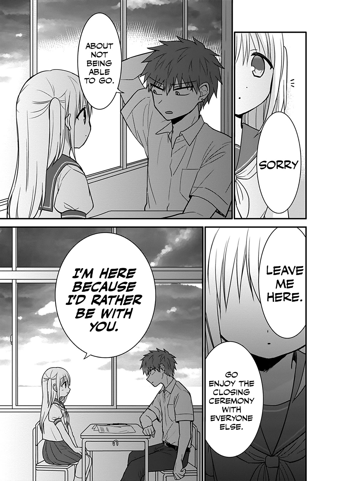 Expressionless Face Girl and Emotional Face Boy Chapter 45 page 8 - Chapter 45: Kashiwada-san, Oota-kun, and the Closing Ceremony