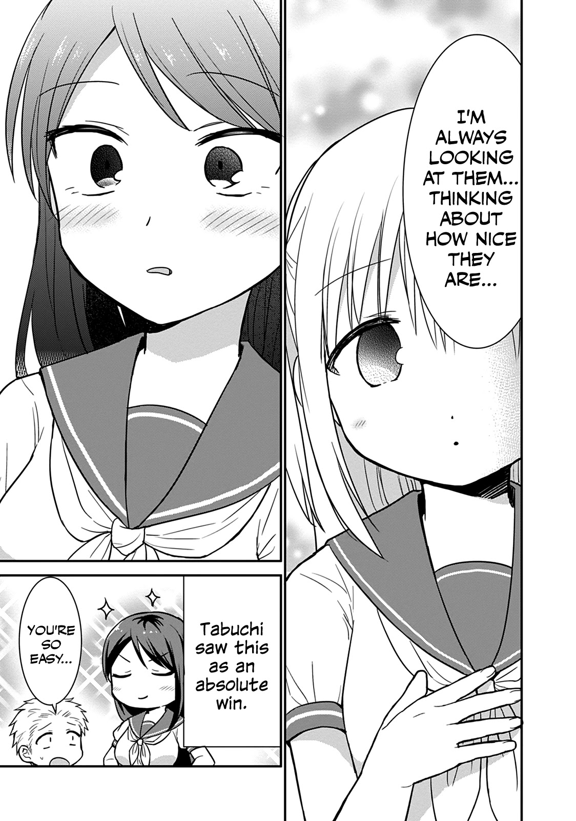 Expressionless Face Girl and Emotional Face Boy Chapter 46 page 10 - Chapter 46: Tabuchi-san's Anxiety