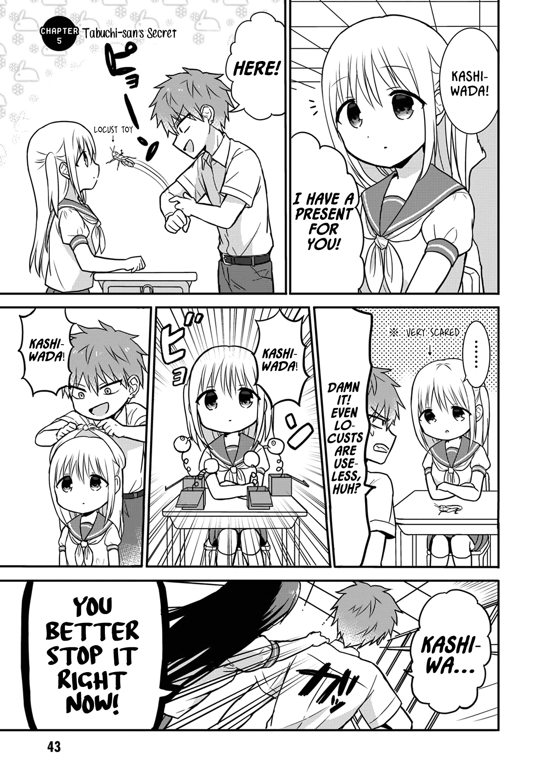 Expressionless Face Girl and Emotional Face Boy Chapter 5 page 1 - Chapter 5: Tabuchi-san's Secret