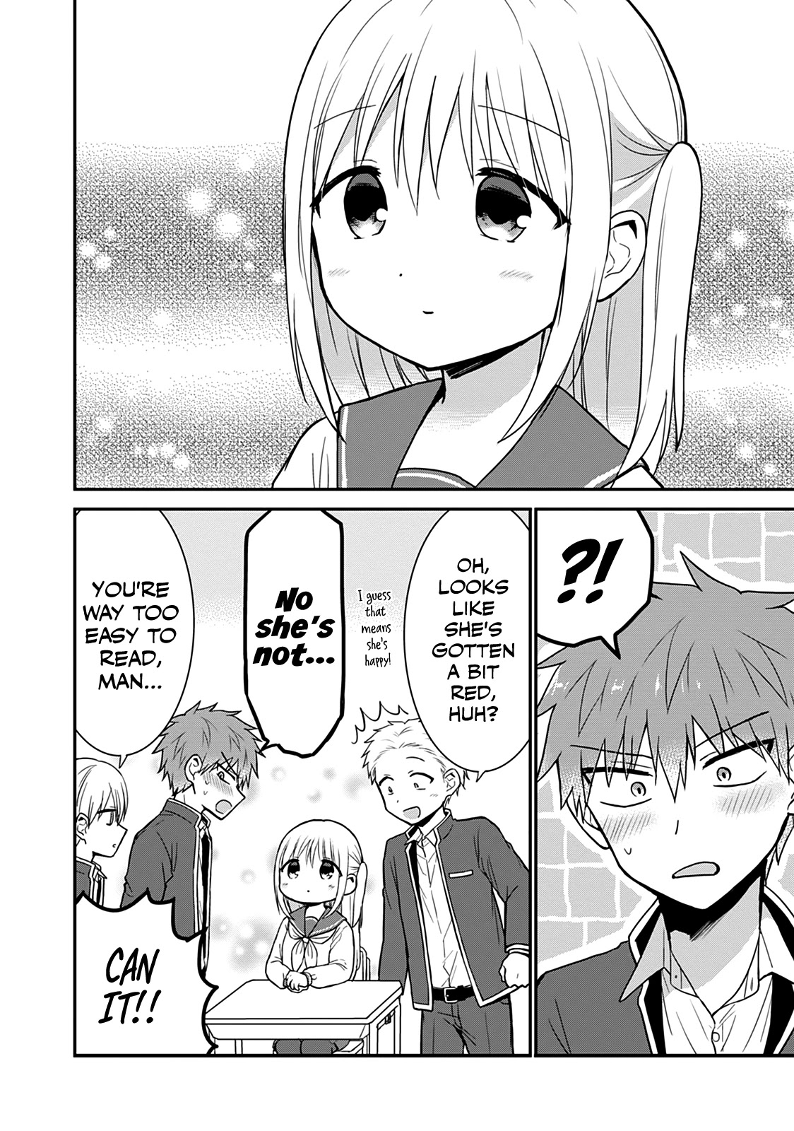 Expressionless Face Girl and Emotional Face Boy Chapter 50.5 page 12 - Chapter 50.5: Kashiwada-san Shrinks
