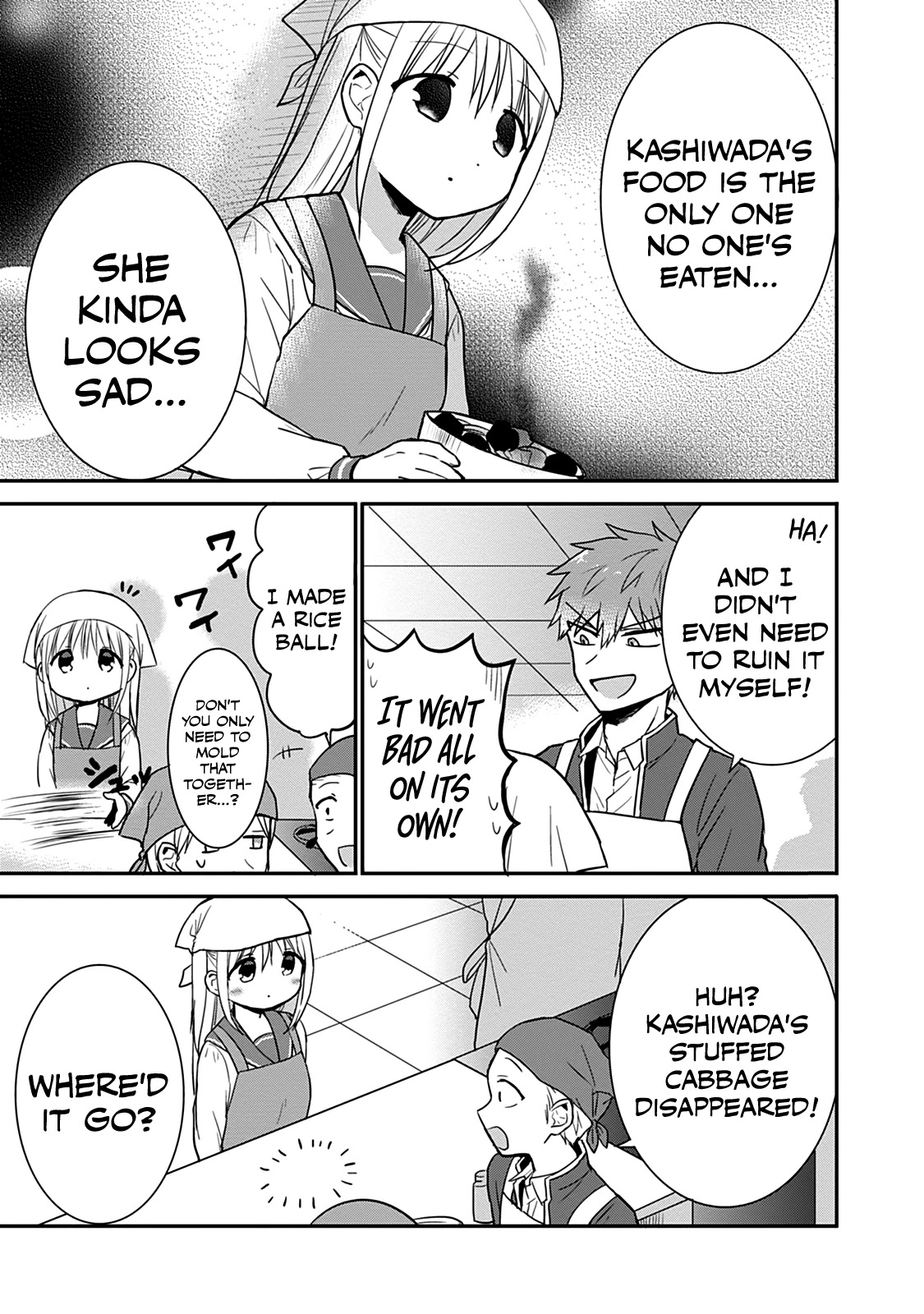 Expressionless Face Girl and Emotional Face Boy Chapter 51 page 10 - Chapter 51: Kashiwada-san and Oota-kun in Cooking Class