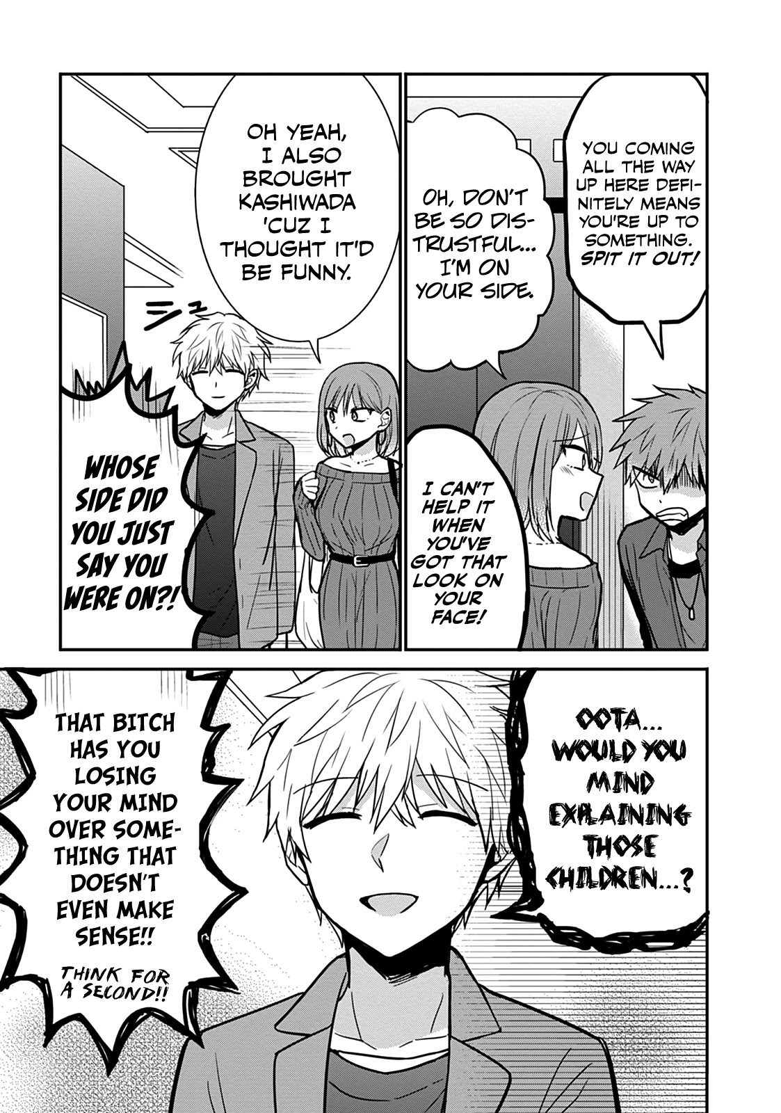 Expressionless Face Girl and Emotional Face Boy Chapter 62 page 3 - Chapter 62: Kashiwada-san, Oota-kun, and the Lost Children