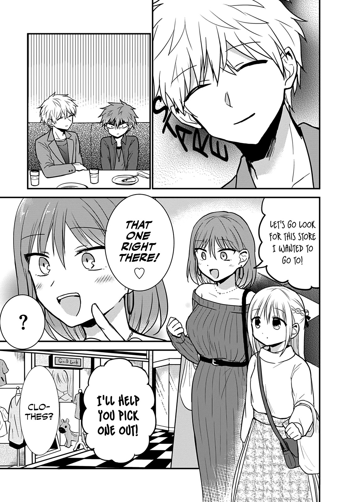 Expressionless Face Girl and Emotional Face Boy Chapter 63.5 page 3 - Chapter 63.5: Kashiwada-san and Oota-kun's Sister