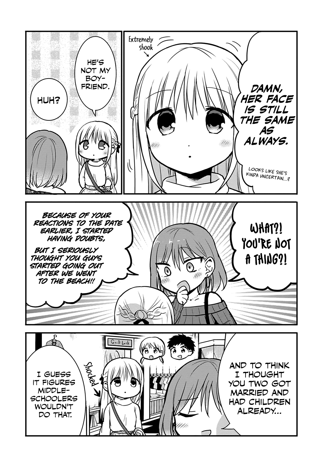 Expressionless Face Girl and Emotional Face Boy Chapter 63.5 page 5 - Chapter 63.5: Kashiwada-san and Oota-kun's Sister