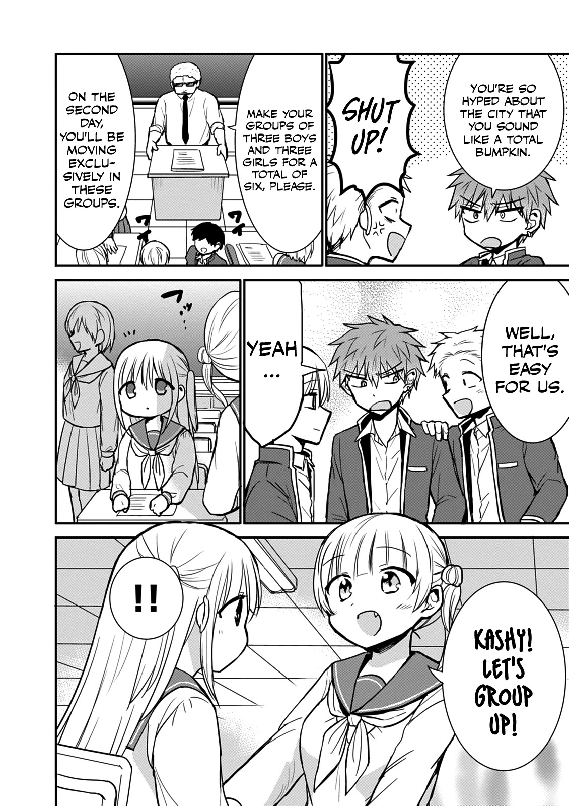 Expressionless Face Girl and Emotional Face Boy Chapter 64 page 5 - Chapter 64: Kashiwada-san and Oota-kun on the School Field Trip