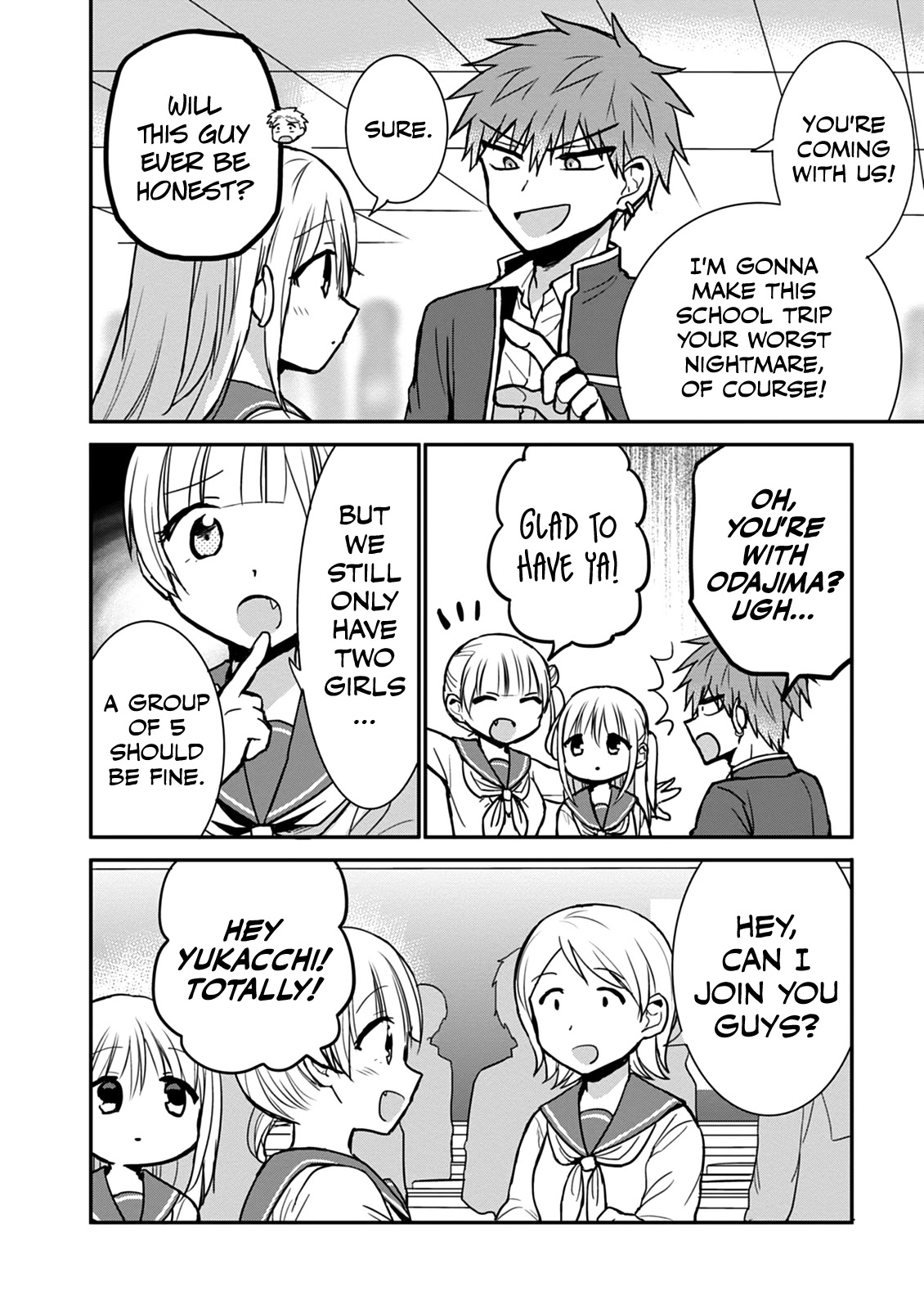 Expressionless Face Girl and Emotional Face Boy Chapter 64 page 7 - Chapter 64: Kashiwada-san and Oota-kun on the School Field Trip