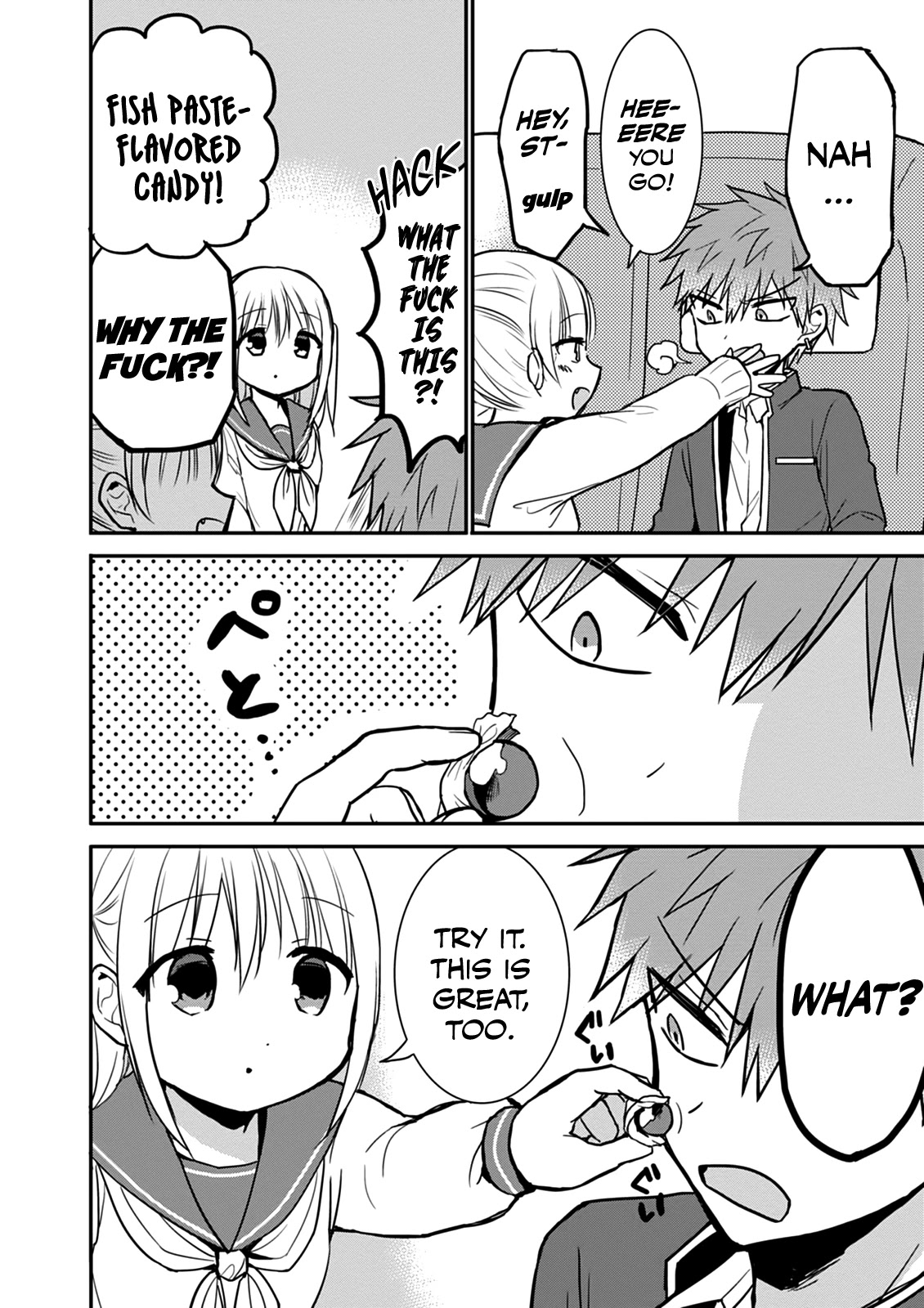 Expressionless Face Girl and Emotional Face Boy Chapter 65 page 6 - Chapter 65: Kashiwada-san and Oota-kun on the Bullet Train