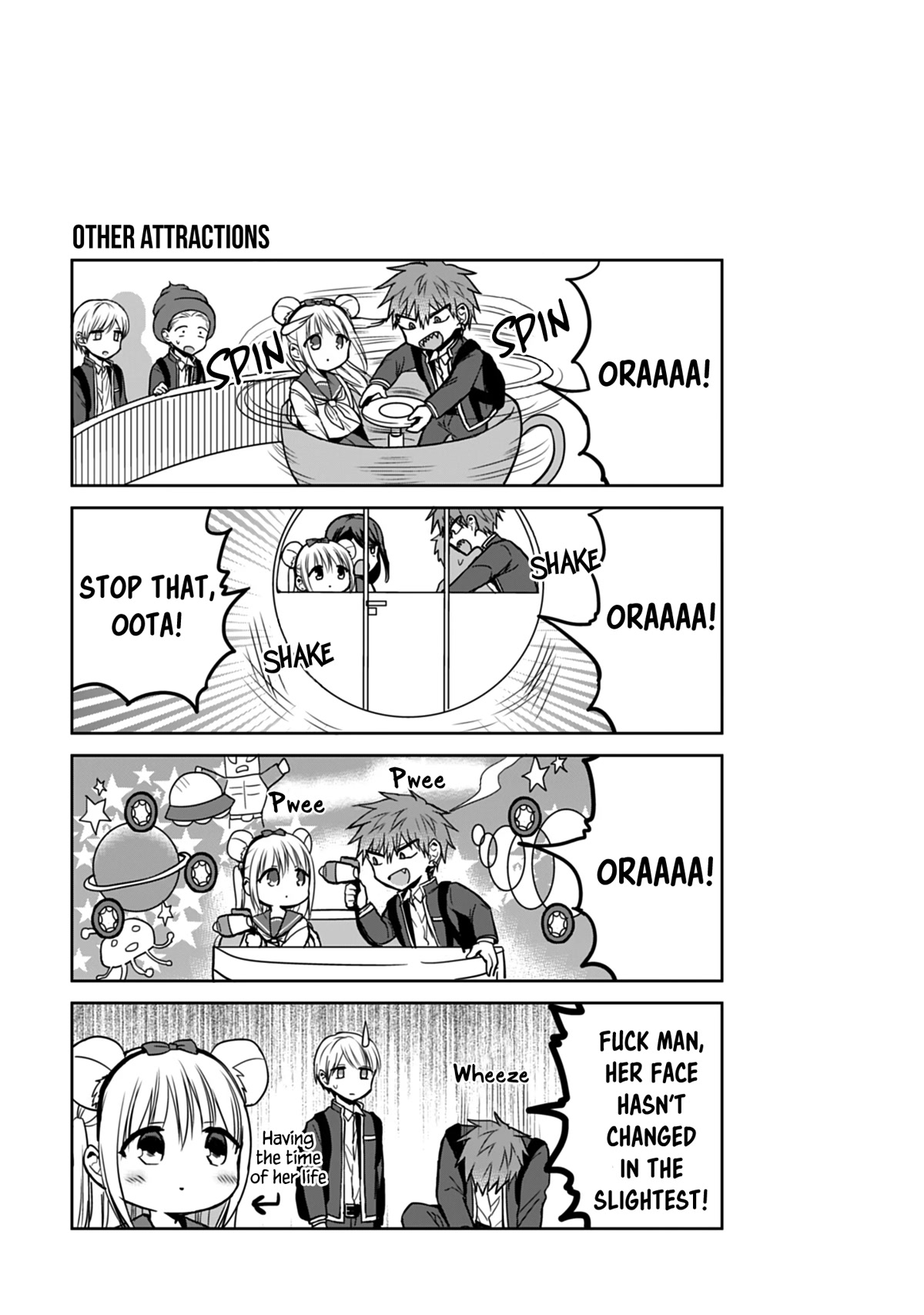 Expressionless Face Girl and Emotional Face Boy Chapter 67 page 12 - Chapter 67: Kashiwada-san and Oota-kun and the amusement park