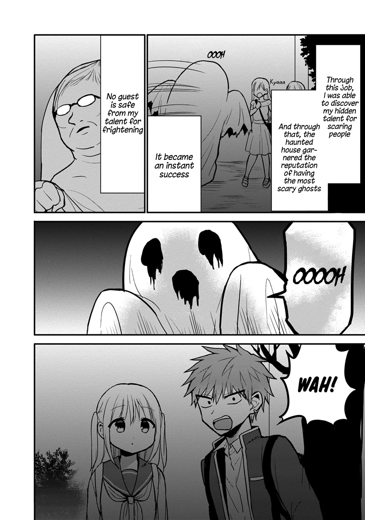 Expressionless Face Girl and Emotional Face Boy Chapter 68 page 3 - Chapter 68: Kashiwada-san and the Haunted House
