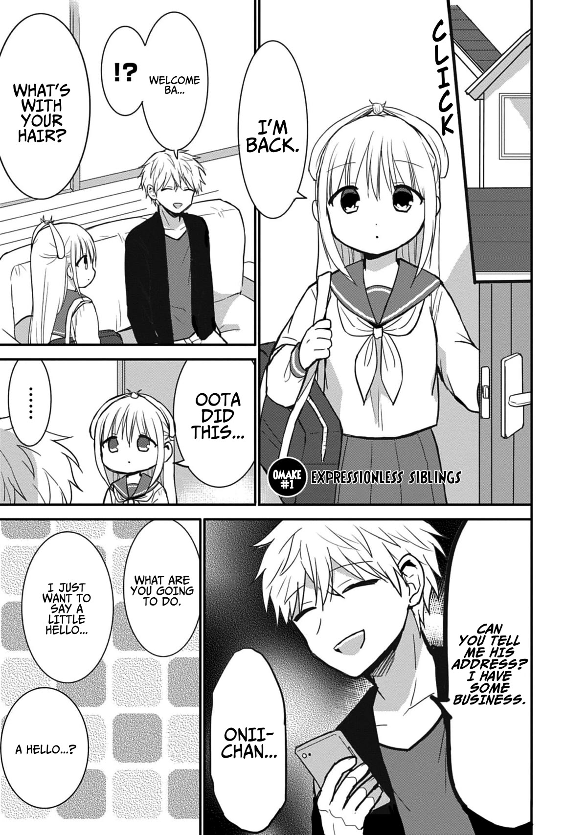 Expressionless Face Girl and Emotional Face Boy Chapter 75.5 page 10 - Chapter 75.5: Kashiwada-San and Oota-Kun's After-Story Development