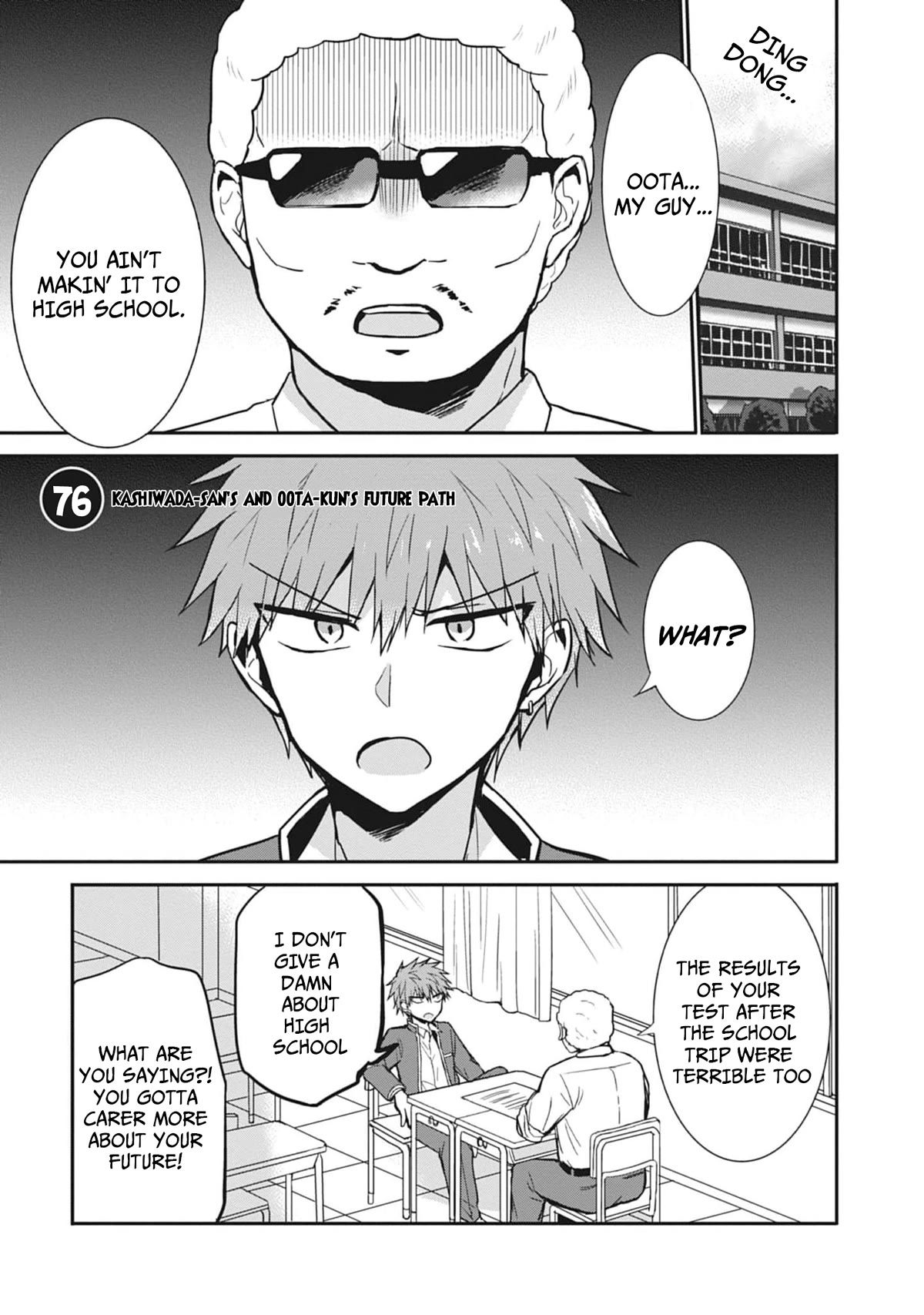 Expressionless Face Girl and Emotional Face Boy Chapter 76 page 4 - Chapter 76: Kashiwada-san's and Oota-kun's Future